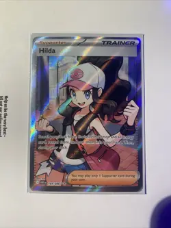 Pokemon TCG Hilda 164/086 Full Art Trainer White Flare - Image 1
