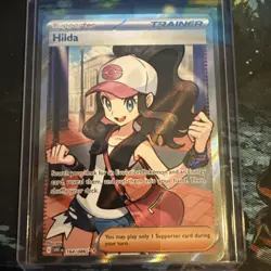Pokemon TCG Hilda 164/086 Full Art Trainer White Flare - Image 1
