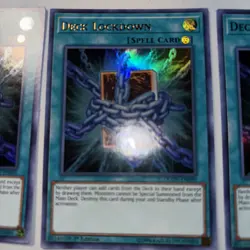 3x Deck Lockdown - (DUOV-EN090 - 1st Ed - Ultra Rare) - LP - Yugioh - Image 3