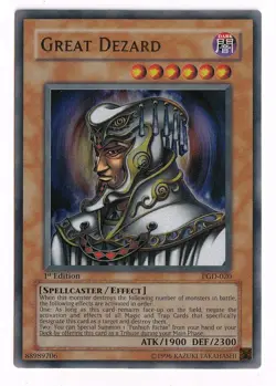 Yugioh Great Dezard PGD-020 1st Edition Ultra Rare Holo - NM - Image 1