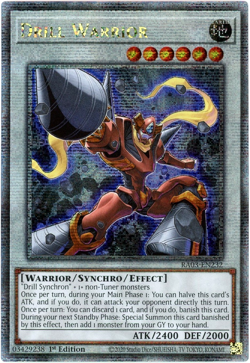 Yugioh! Drill Warrior - RA03-EN232 - Quarter Century Secret Rare - 1st Edition - Image 1