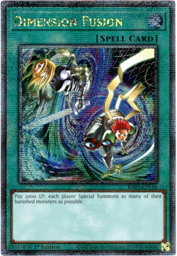 Yugioh! Dimension Fusion RA03-EN136 - Quarter Century Secret Rare - 1st Edition - Image 1