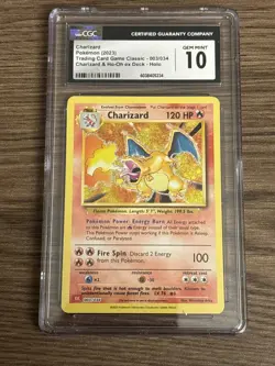 2023 Charizard Classic Collection Holo Pokemon Card 003/034 CGC 10 - Image 1