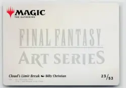 MTG Final Fantasy Art Series Cloud's Limit Break x1 NM Art Card - Image 2