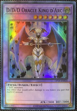 D/D/D Oracle King d'Arc OP19-EN010 OTS Tournament Pack 19 Unlimited Yugioh Card - Image 1