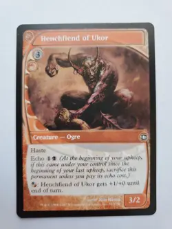 MTG Magic The Gathering Card Henchfiend of Ukor Creature Ogre Future Sight - Image 1