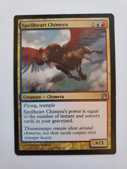 MTG Magic The Gathering Card Spellheart Chimera Creature Chimera Red Blue Theros - Image 1