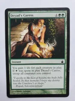 MTG Magic The Gathering Card Dryad's Caress Instant Green Ravnica City Of Guilds - Image 1