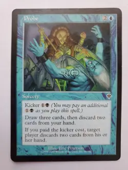 MTG Magic The Gathering Card Probe Sorcery Blue Invasion - Image 1