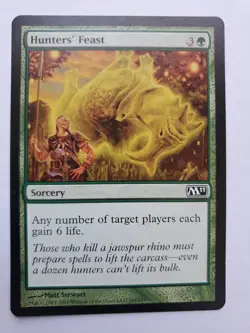 MTG Magic The Gathering Card Hunters' Feast Sorcery Green M11 - Image 1