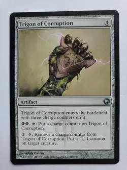 MTG Magic The Gathering Card Trigon of Corruption Artifact Scars Of Mirrodin - Image 1