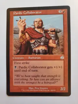 MTG Magic The Gathering Card Pardic Collaborator Creature Barbarian Red Torment - Image 1