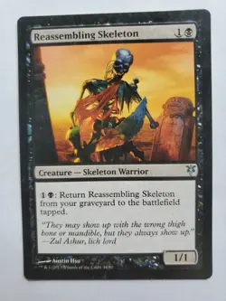 MTG Magic The Gathering Card Reassembling Skeleton Creature Skeleton Warrior - Image 1