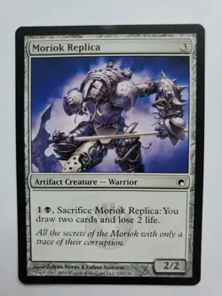 MTG Magic The Gathering Card Moriok Replica Artifact Creature Warrior Scars Of M - Image 1
