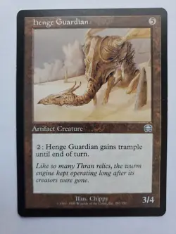 MTG Magic The Gathering Card henge Guardian Artifact Creature Mercadian Masques - Image 1