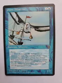 MTG Magic The Gathering Card Giant Albatross Summon Albatross Blue Homelands - Image 1