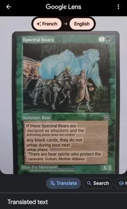 Mtg Magic The Gathering Card Ours spectraux Invoquer: ours Spectral Bears Homela - Image 3