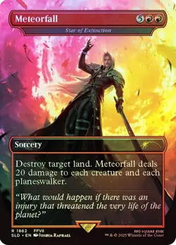 Meteorfall (Star of Extinction) Foil Final Fantasy Secret Lair NM MTG - Image 1