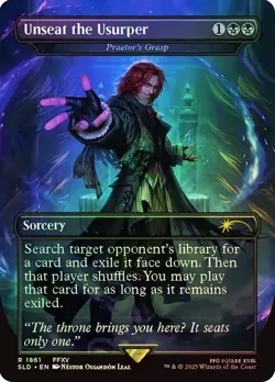 Unseat the Usurper (Praetor's Grasp) Foil Final Fantasy Secret Lair NM MTG - Image 1