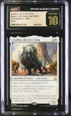 MTG Arahbo, the First Fang (Foil) - Foundations - CGC Pristine 10 - Image 1