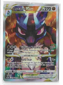 Lucario VSTAR - SWSH291 - Pokemon Sword & Shield Promo SEALED Ultra Rare Card NM - Image 1