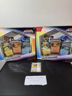 Pokemon Prismatic Evolutions Poster Collection - Lot of 2 - SEALED BRAND NEW - Image 1