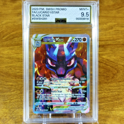 Pokemon SWSH Black Star Promo Lucario VSTAR SWSH291 AGS Mint+ 9.5 Full Holo 2023 - Image 1