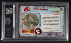 1999 Topps Pokemon TV - Golem #76 Rainbow Foil - PSA 10 - Image 2