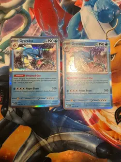 C6950 POKEMON TCG GYARADOS 130 SCARLET AND VIOLET 151 X2 HOLO NM - Image 1
