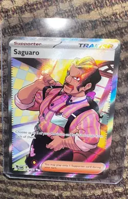 Pokemon Saguaro 255/193 Paldea Evolved Ultra Rare Full Art Holo NM - Image 1