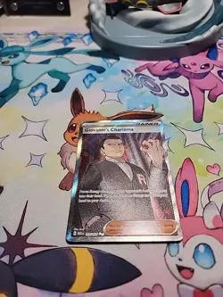 Giovanni's Charisma 197/165 Full Art SR Pokemon 151 English - Image 3
