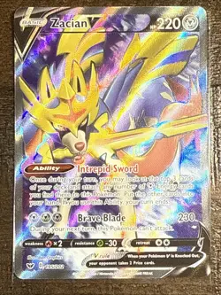 Pokemon Card Zamazenta V/Zacian V SR 065/060 s1h Shield Japanese (One English) - Image 4