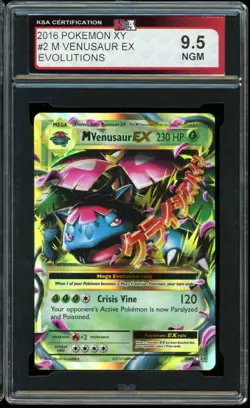 2016 Pokemon Evolutions #2 M Venusaur EX KSA 9.5 NGM - Image 1