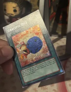 Graceful Dice EDS-002 Light Played Secret Rare Yugioh TCG Promo Fast Shipping - Image 3