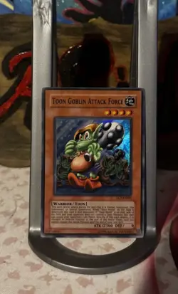 Toon Goblin Attack Force DL7-EN001 Super Rare Yugioh League Promo LP Fast Ship - Image 1