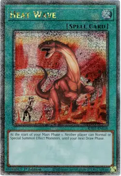 Yugioh! Heat Wave - RA03-EN058 - Quarter Century Secret Rare - 1st Edition - Image 1