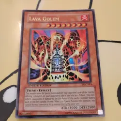 Yugioh Card TCG Lava Golem Ultra Rare Holo Limited Edition IOC-SE4 VLP/NM - Image 1