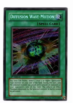 Yugioh- 1X Diffusion Wave-Motion - Secret Rare - 1st Edition - MFC-107 - NM - Image 1