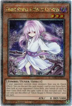 YuGiOh! Ghost Reaper & Winter Cherries RA03-EN014 Quarter Century Secret Rare 1 - Image 1