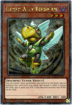 YuGiOh! Genex Ally Birdman RA03-EN247 Quarter Century Secret Rare 1st Edition - Image 1