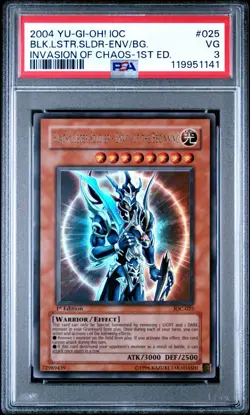 PSA 3 1ST EDITION Black Luster Soldier Envoy of the Beginning IOC-025 YUGIOH - Image 1
