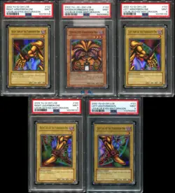Original YuGiOh 2002 Exodia Complete Full Set LOB 120-124 Ultra Rare PSA 9 MINT - Image 1