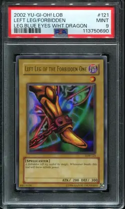 Original YuGiOh 2002 Exodia Complete Full Set LOB 120-124 Ultra Rare PSA 9 MINT - Image 2