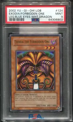 Original YuGiOh 2002 Exodia Complete Full Set LOB 120-124 Ultra Rare PSA 9 MINT - Image 4