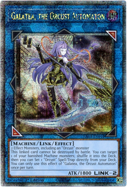 YuGiOh! Galatea, the Orcust Automaton RA03-EN044 Quarter Century Secret Rare 1st - Image 1