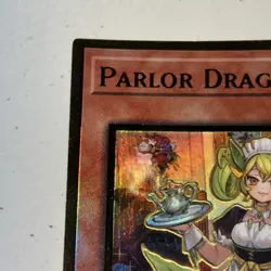 Parlor Dragonmaid MAGO-EN023 Gold Ultra Rare 1st Edition Yugioh Card LP - Image 2
