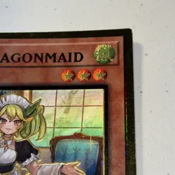 Parlor Dragonmaid MAGO-EN023 Gold Ultra Rare 1st Edition Yugioh Card LP - Image 3