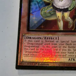 Parlor Dragonmaid MAGO-EN023 Gold Ultra Rare 1st Edition Yugioh Card LP - Image 5