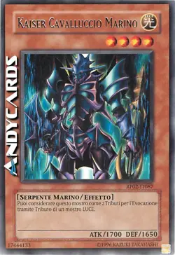 KAISER CAVALLUCCIO MARINO (Kaiser Sea Horse) • Rara • RP02 IT087 • Unl • Yugioh! - Image 1