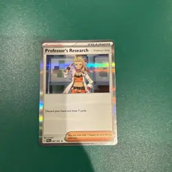 087/091 Professor's Research Holo Shiny Pokemon Paldean Fates Single Card (H45) - Image 1